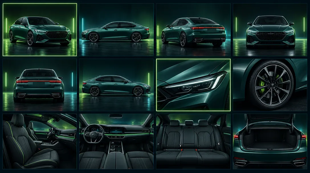 Illustration : planche contact des vues indispensables d'une annonce automobile